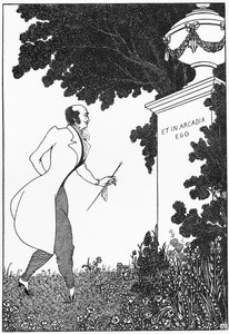 Et in Arcadio Ego ، رسم توضيحي من &39;The Savoy&39; ، 1896 بواسطة اوبري بيردسلي