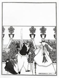 تصميم الغلاف الأمامي لـ &39;The Savoy&39; ، 1896 بواسطة اوبري بيردسلي