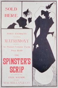 الإعلان عن الملصقات The Spinsters Scrip ، كما قام بتجميعها Cecil Raynor ، نشرتها Macmillan & Co.