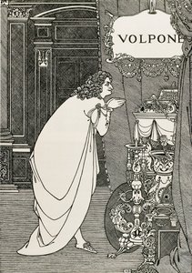 صفحة عنوان Volpone أو الثعلب (1609) كتبها بن جونسون بواسطة اوبري بيردسلي