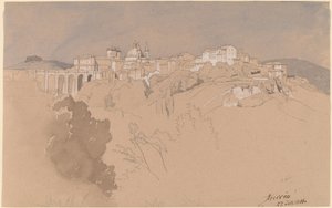 Ariccia شوهد من عبر الوادي بواسطة أغسطس كريستيان جيست