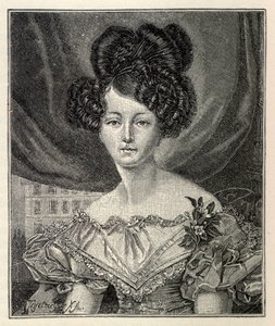 أوغستا من ساكس-فايمار-أيزناتش كأميرة بروسيا ، 1829. بواسطة أغسطس هاينريش فرديناند تيججماير