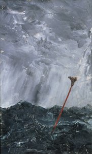 Stormy Sea Broom Buoy، 1892 (زيت على ورق)