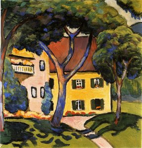 منزل في Tegernsee ، 1910. بواسطة أغسطس ماكي