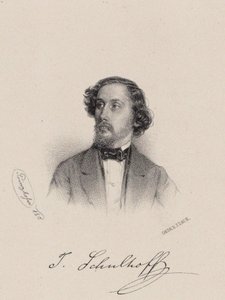 صورة لعازف البيانو والملحن يوليوس شولهوف 1825-1898 ، 1850. بواسطة أغسطس Prinzhofer