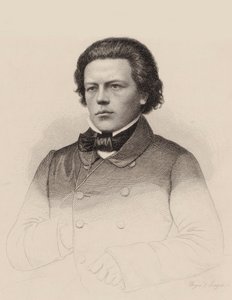 صورة للمؤلف أنطون روبنشتاين 1829-1894 ، 1850.