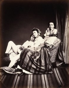 ثلاث نساء عاريات في صالة تشيس ، c.1850