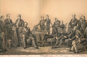 "مؤتمر باريس عام 1856" ، 1907 بواسطة أوغست بلانشارد