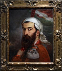 جوزيبي غاريبالدي بعد معركة مورازوني في 5 أغسطس 1848 بواسطة أوغست إستيان
