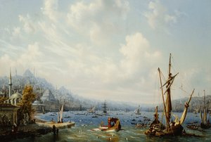 القوارب على البوسفور ، قبالة القسطنطينية ، 1846