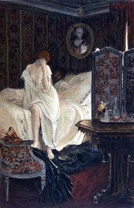 الزانية. رسم توضيحي لأوغست فرانسوا جورجيه (1862-1927) لـ "Le Lys rouge" لـ Anatole France