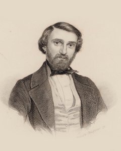 صورة الملحن جوزيبي فيردي 1813-1901 ، ج. 1850. بواسطة أوغست هوسنر