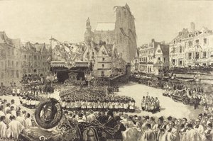 جنازة الأدميرال كوربيه 1885. بواسطة أوغست ليبير