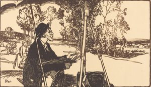 فنان المناظر الطبيعية فنان المناظر الطبيعية ، 1912. بواسطة أوغست ليبير