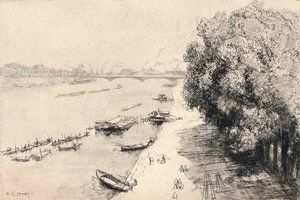 السين في بونت ناشيونال ، 1915 بواسطة أوغست لويس ليبيري