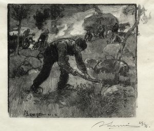 اقتلاع هيذر ، 1887. بواسطة أوغست لويس ليبيري