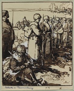 معركة تانينبرغ ، 1914. بواسطة أوغست لويس ليبيري