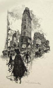 زاوية شارع دي لا لون ، 1890. بواسطة أوغست لويس ليبيري