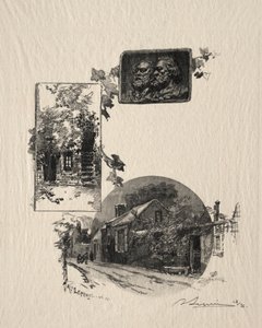 مدخل ورشة روسو وميزون دي ميليت ، 1887. بواسطة أوغست لويس ليبيري