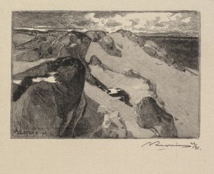 غابة Fontainebleau: Arbonne، Le Gros Sablon La Forêt de Fontainebleau ...، 1890. بواسطة أوغست لويس ليبيري