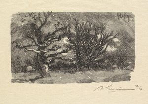 غابة فونتينبلو: Au dormoir de Lantara (La Forêt de Fontainebleau: Au dormoir de Lantara) بواسطة أوغست لويس ليبيري