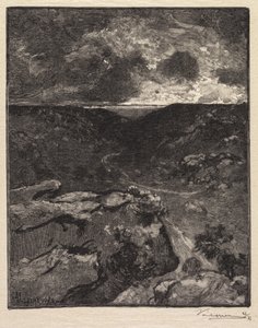 غابة فونتينبلو: وادي فرانشارد بواسطة A. Desmoulins ، نُشرت في Revue Illustrée