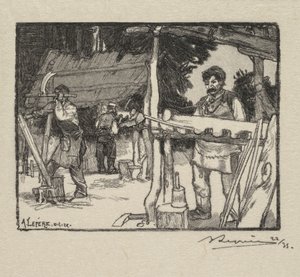 غابة فونتينبلو: الشركة المصنعة للشرائح بواسطة A. Desmoulins ، نُشرت في Revue Illustrée