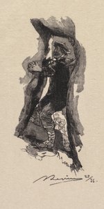 غابة فونتينبلو: ممر الكهوف السبعة بواسطة A. Desmoulins ، نُشرت في Revue Illustrée