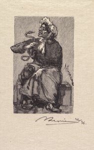 غابة فونتينبلو: Serpent Merchant بواسطة A. Desmoulins ، نُشرت في Revue Illustrée