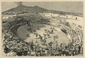 إيطاليا. مهرجان بومبي ، سيرك المصارعون ، 1884. بواسطة أوغست لويس ليبيري