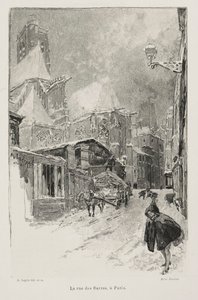 La Rue des Barres ، باريس. بواسطة أوغست لويس ليبيري