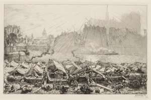 سوق التفاح الكبير ، 1917. بواسطة أوغست لويس ليبيري