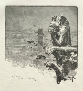 Le Stryge de Notre Dame ، 1890. بواسطة أوغست لويس ليبيري