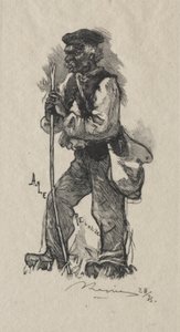 الأفعى آخذ ، 1889. بواسطة أوغست لويس ليبيري