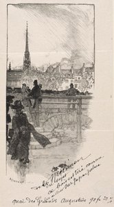 Quai des Grands Augustins بواسطة أوغست لويس ليبيري