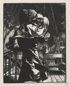 حرب عام 1914. السلسلة الأولى. الإمبراطور وليام في الغضب ، 1915. بواسطة أوغست لويس ليبيري