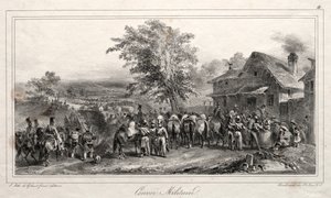 ألبوم لعام 1831: قافلة عسكرية ، 1831. بواسطة أوغست رافت