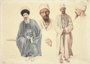 يهودي مسن وتتر مسلم في القرم