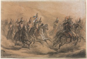 المسؤول عن سلاح الفرسان بواسطة Auguste Raffet