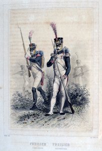 Fusilier Grenadier and Fusilier Chasseurs، 1859.