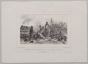 ألبوم ليثوغرافي لعام 1837: نصف كتيبة على اليسار ... هدف! ... نار! ... تحميل
