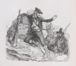 المهربون ، من الأعمال الكاملة لبيرانغر ، 1836 بواسطة لويس هنري بريفير