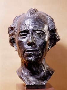 تمثال نصفي لغوستاف مالر (1860-1911) منحوتة للملحن أوغست رودين (1840-1917) في القرن التاسع عشر ، باريس ، متحف رودان