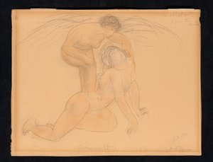 L "Amour et Psyché، c.1900 بواسطة أوغست رودين