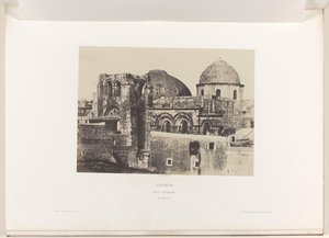 منظر لكنيسة القيامة في القدس بيت المقدس. القديس القبر. Vue générale (العنوان على الكائن)