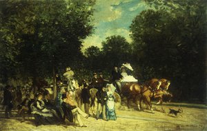 يوم في الحديقة ، 1875 بواسطة أوغست دي مولينز