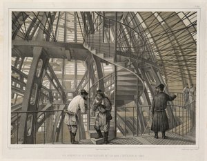 إنشاءات معدنية داخل الكاتدرائية من: بناء كاتدرائية القديس إسحاق ، 1845 بواسطة أوغست دي مونتفيران