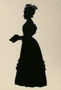 صورة ظلية لسوزان إدمونستون فيرير ، تُدعى سوزان فيرير (1782-1854) ، روائية اسكتلندية ، حوالي 1830 ، بقلم أوغستين إدوارت (1789-1861)