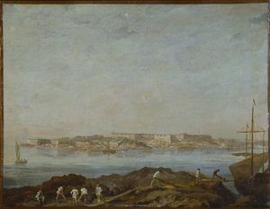 Vue de Sveaborg (ou Suomenlinna، Viapori) (فنلندا) - منظر ل Sveaborg ، بواسطة Ehrensvard ، Augustin (1710-1772). زيت على قماش. الأبعاد: ٥٤ × ٦٩ ٫ ٥ سم. المتحف الوطني ستوكهولم بواسطة أوغسطين إهرنفارد