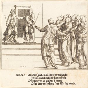 Ecce Homo واليهود ينكرون المسيح بواسطة أوغسطين هيرشفوغل